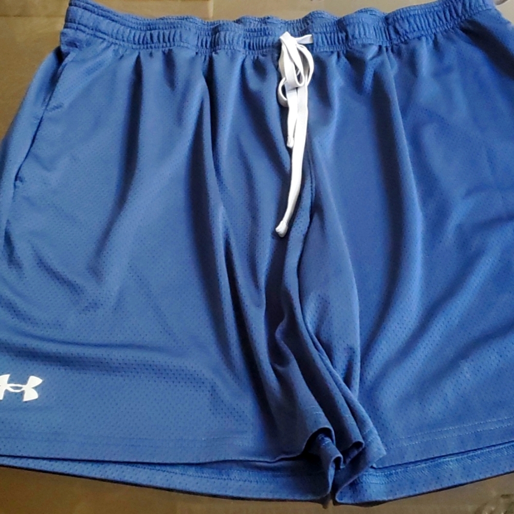 HEATGEAR Men's navy blue 3XL shorts elastic waist drawstring